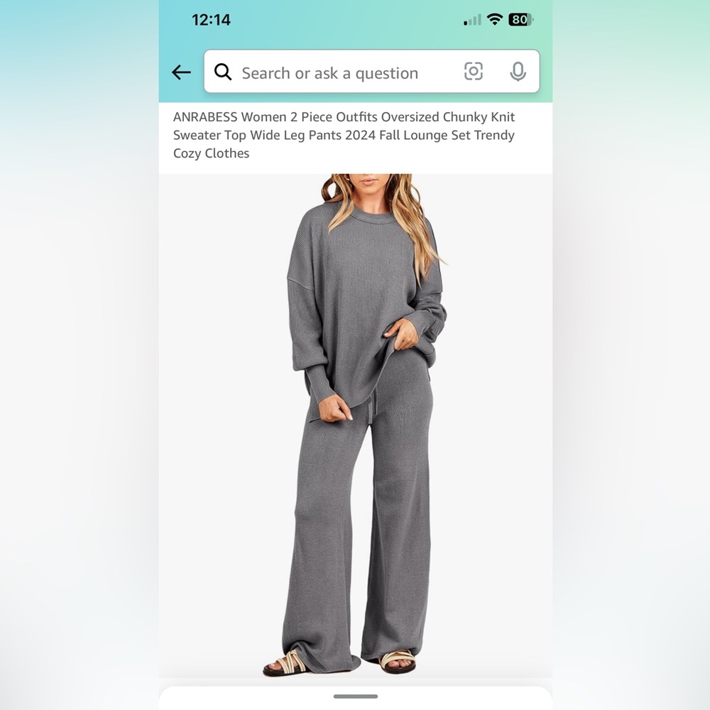 Anrabess Oversized Knit Set - NWOT